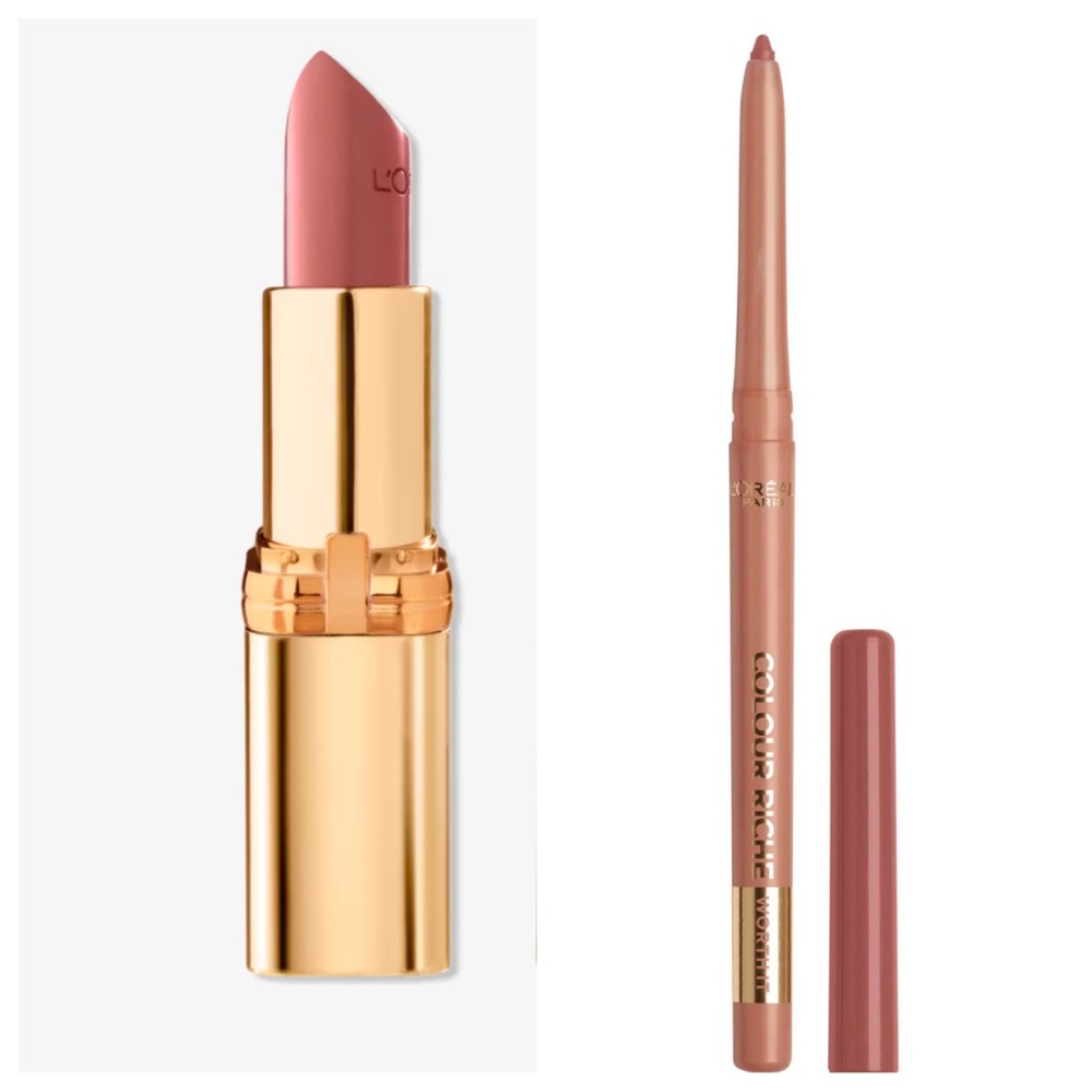 🦋L’Oréal Worth It Lipstick & Lip Liner New FullSz